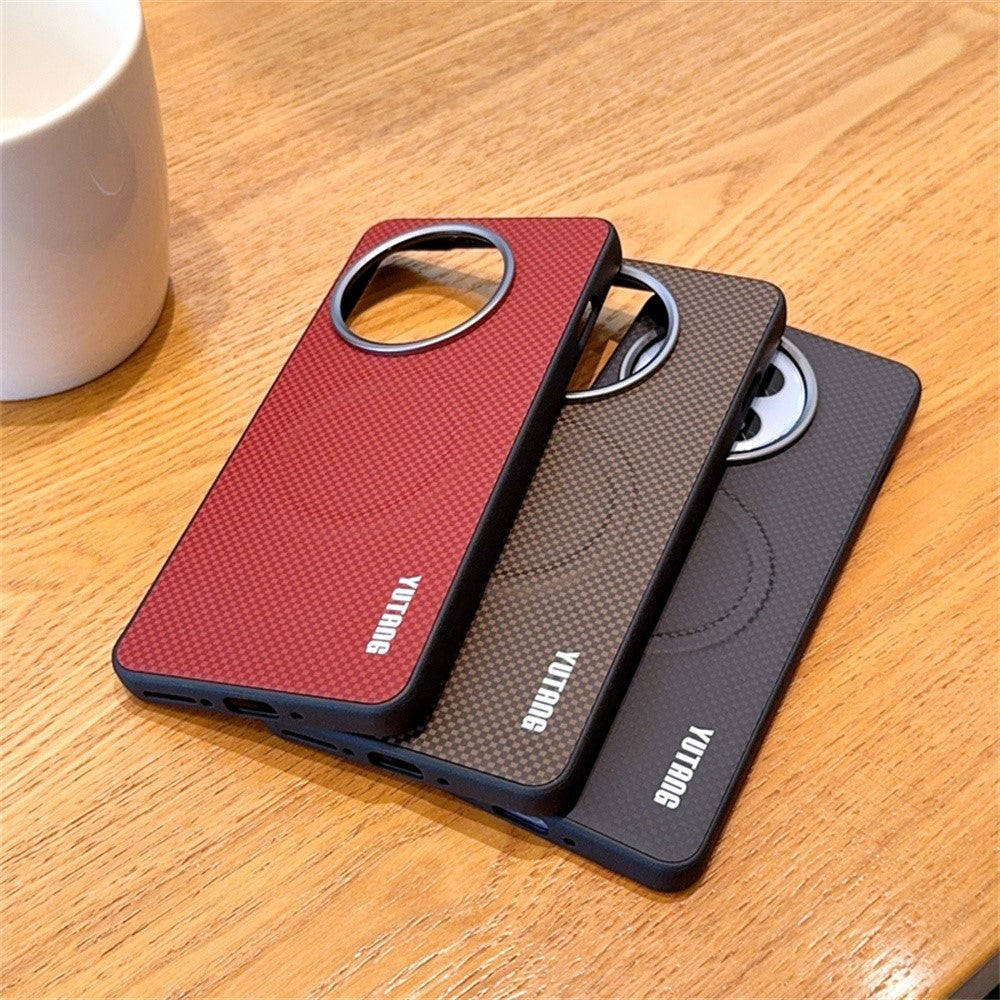 YUTANG for OnePlus 13R 5G Magnetic Case Dot Pattern PC+TPU Shockproof Phone Cover