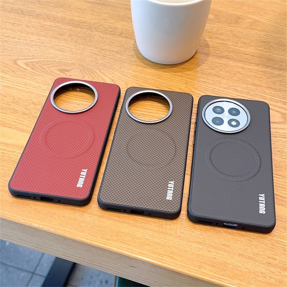 YUTANG for OnePlus 13R 5G Magnetic Case Dot Pattern PC+TPU Shockproof Phone Cover