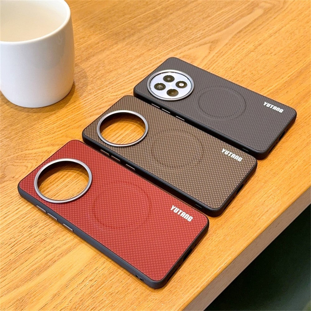 YUTANG for OnePlus 13R 5G Magnetic Case Dot Pattern PC+TPU Shockproof Phone Cover