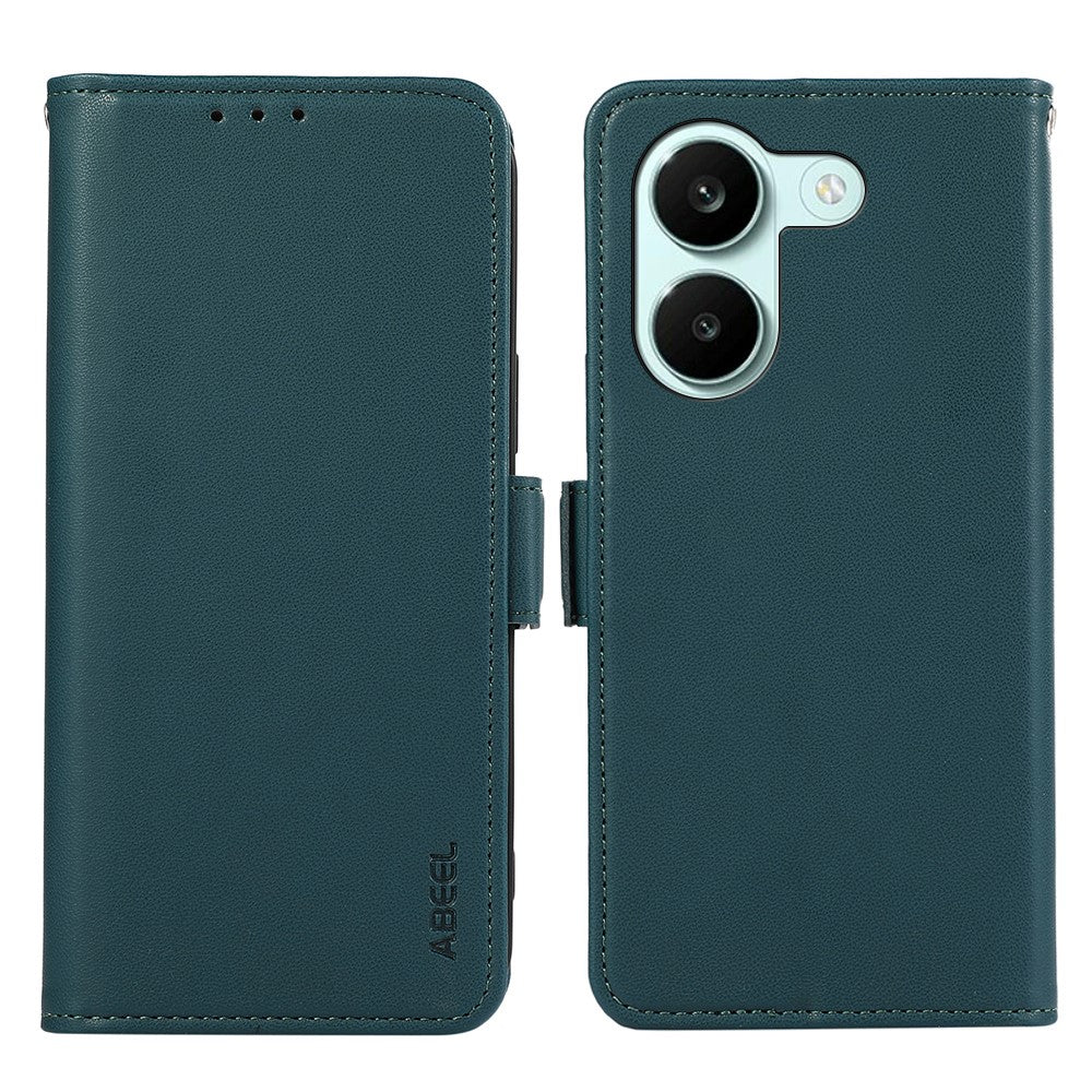ABEEL For Xiaomi Redmi Turbo 5 5G  /  Poco X8 Pro 5G Case Leather Phone Cover with RFID Blocking Wallet