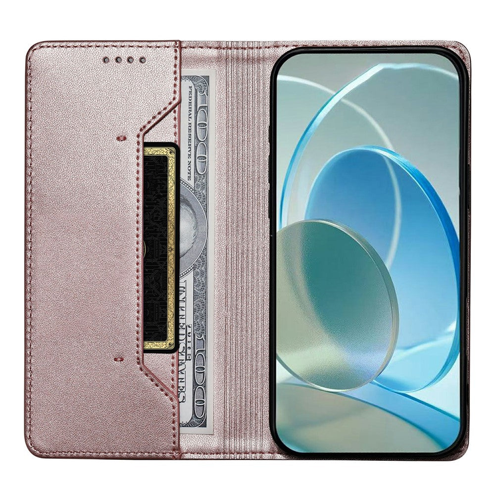 For Xiaomi Poco X8 Pro 5G  /  Redmi Turbo 5 5G Wallet Stand Case Line Splicing TPU PU Leather Phone Cover