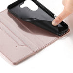 For Xiaomi Poco X8 Pro 5G  /  Redmi Turbo 5 5G Wallet Stand Case Line Splicing TPU PU Leather Phone Cover
