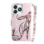 Case for Honor Play10A 4G  /  X5c Plus 4G  /  X5c 4G Pattern Printing Leather Wallet Phone Cover with Wrist Strap