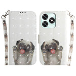 Case for Honor Play10A 4G  /  X5c Plus 4G  /  X5c 4G Pattern Printing Leather Wallet Phone Cover with Wrist Strap