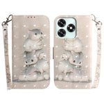 Case for Honor Play10A 4G  /  X5c Plus 4G  /  X5c 4G Pattern Printing Leather Wallet Phone Cover with Wrist Strap
