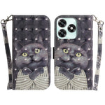 Case for Honor Play10A 4G  /  X5c Plus 4G  /  X5c 4G Pattern Printing Leather Wallet Phone Cover with Wrist Strap