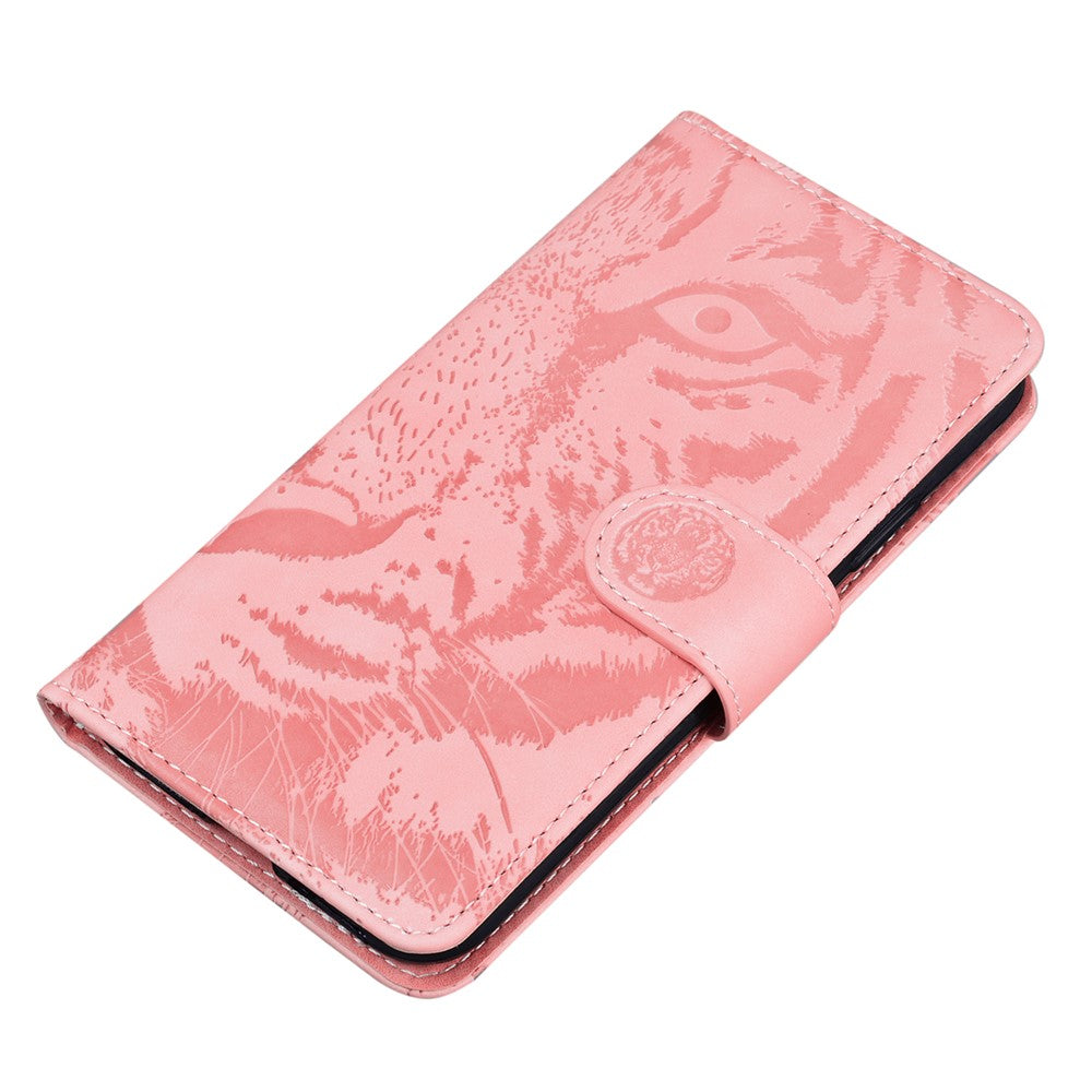 Etui til Honor Play10A 4G / X5c Plus 4G / X5c 4G Tigerpræg Læderpung Telefoncover