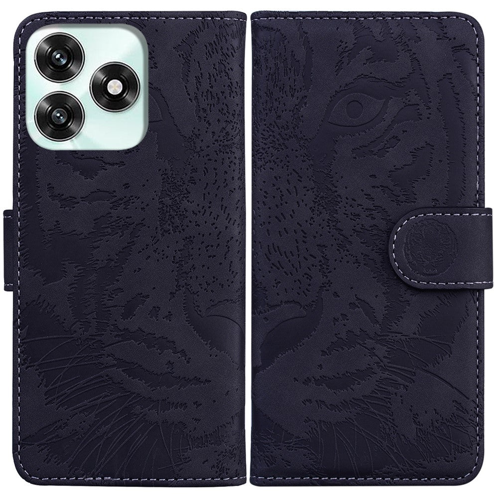 Etui til Honor Play10A 4G / X5c Plus 4G / X5c 4G Tigerpræg Læderpung Telefoncover