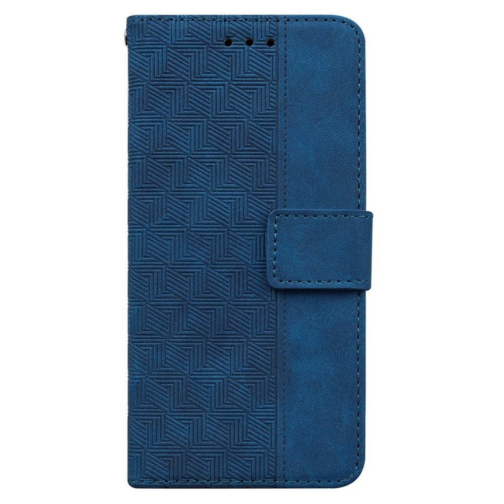 Case for Honor Play10A 4G / X5c Plus 4G / X5c 4G Geometry Pattern Leather Wallet Phone Cover with Wrist Strap