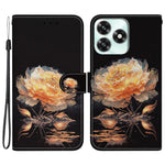 For Honor Play10A 4G / X5c Plus 4G / X5c 4G Pung Telefonetui Anti-fald Mønsterprint Læder Flip Cover med Rem