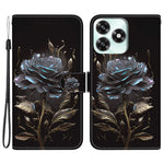 For Honor Play10A 4G / X5c Plus 4G / X5c 4G Pung Telefonetui Anti-fald Mønsterprint Læder Flip Cover med Rem