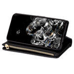 Xiaomi 13 Flip Phone Cover Laser Carving Glitter Starry Style Zipper Foldable Phone Case with Rem