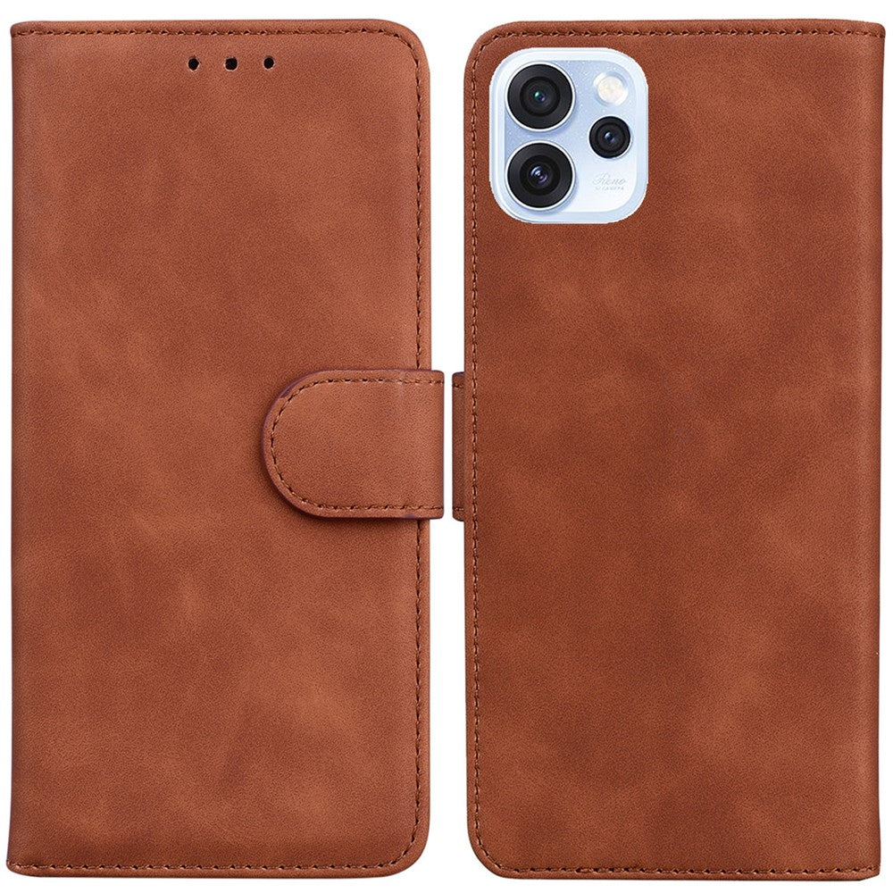 For Oppo Reno15 Pro Max 5G (Global)  /  Reno15 Pro 5G (China) Case Solid Color Leather Wallet Phone Cover