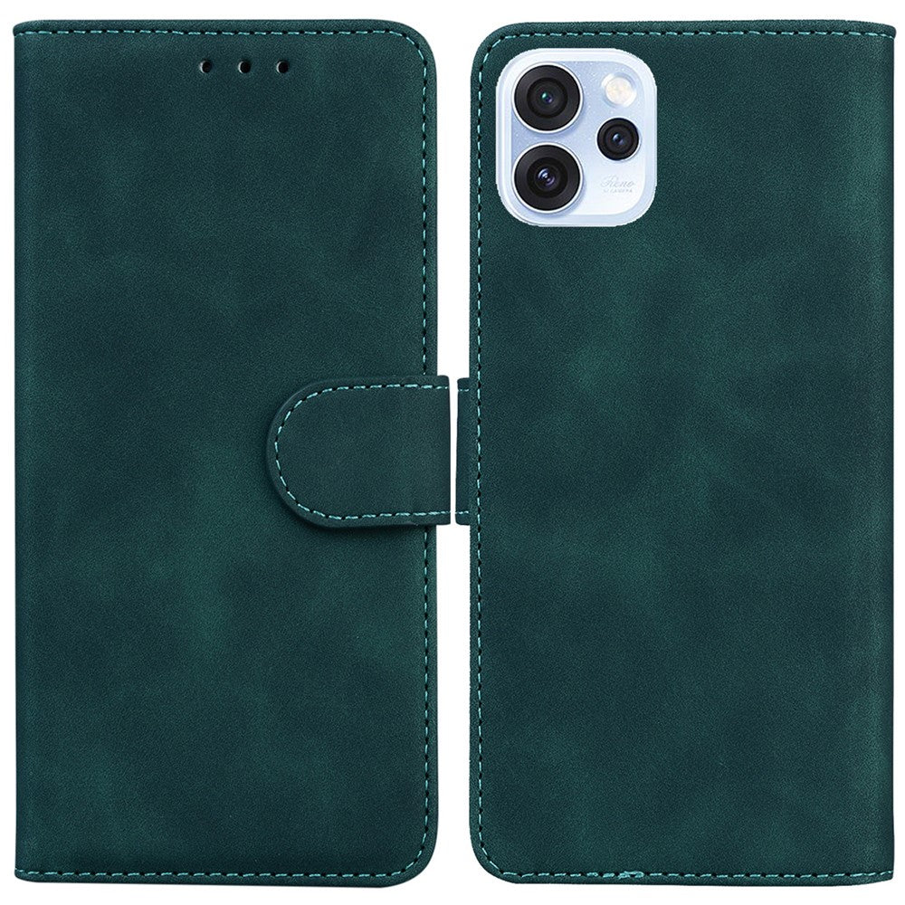 For Oppo Reno15 Pro Max 5G (Global)  /  Reno15 Pro 5G (China) Case Solid Color Leather Wallet Phone Cover