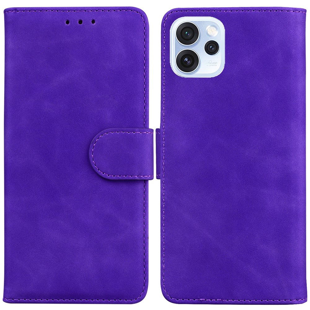 For Oppo Reno15 Pro Max 5G (Global)  /  Reno15 Pro 5G (China) Case Solid Color Leather Wallet Phone Cover