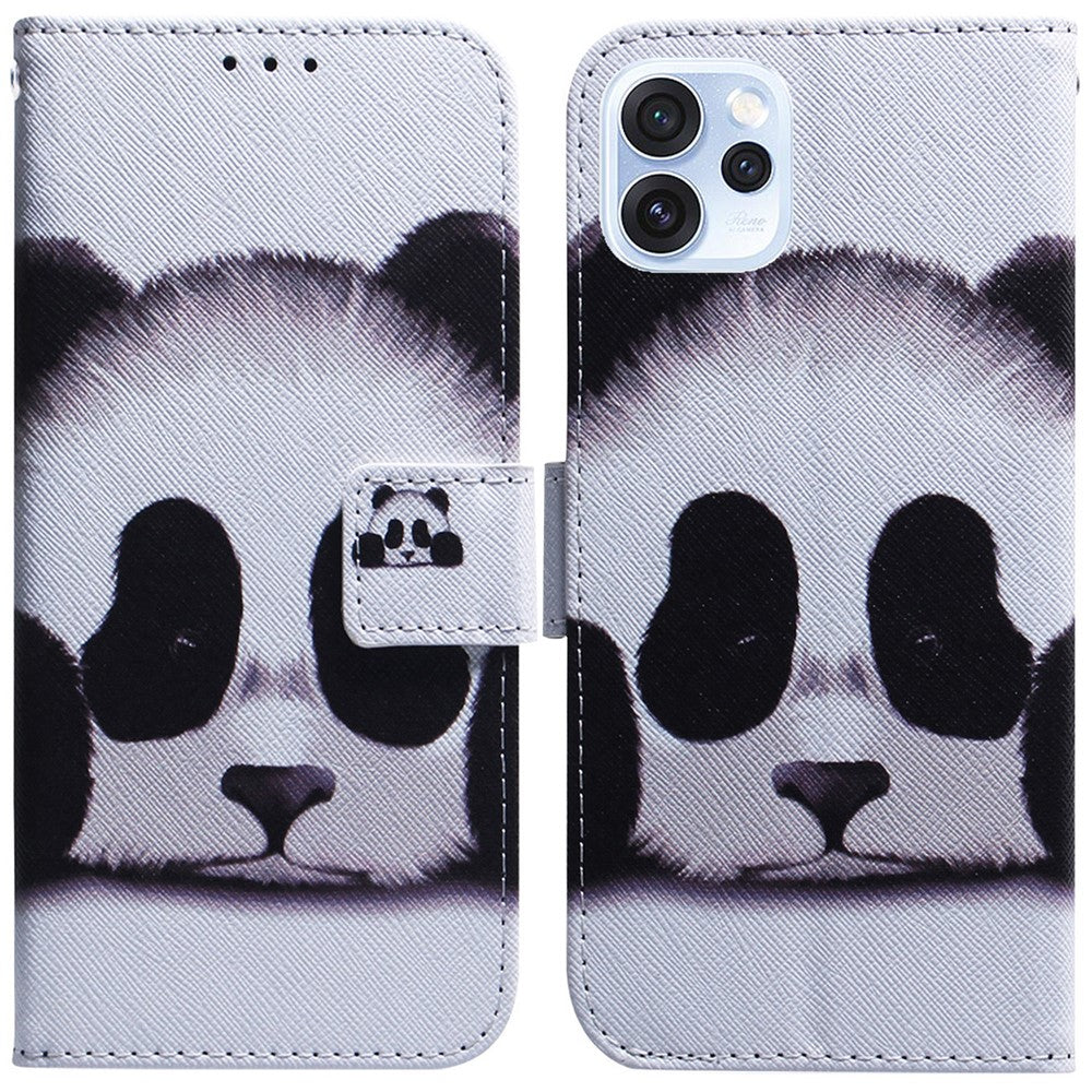 Wallet Case for Oppo Reno15 Pro Max 5G (Global)  /  Reno15 Pro 5G (China) Pattern Print Leather Phone Cover