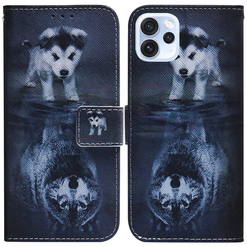 Wallet Case for Oppo Reno15 Pro Max 5G (Global)  /  Reno15 Pro 5G (China) Pattern Print Leather Phone Cover