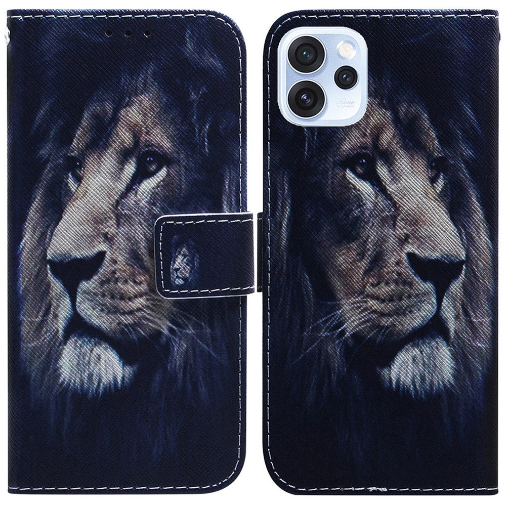 Wallet Case for Oppo Reno15 Pro Max 5G (Global)  /  Reno15 Pro 5G (China) Pattern Print Leather Phone Cover