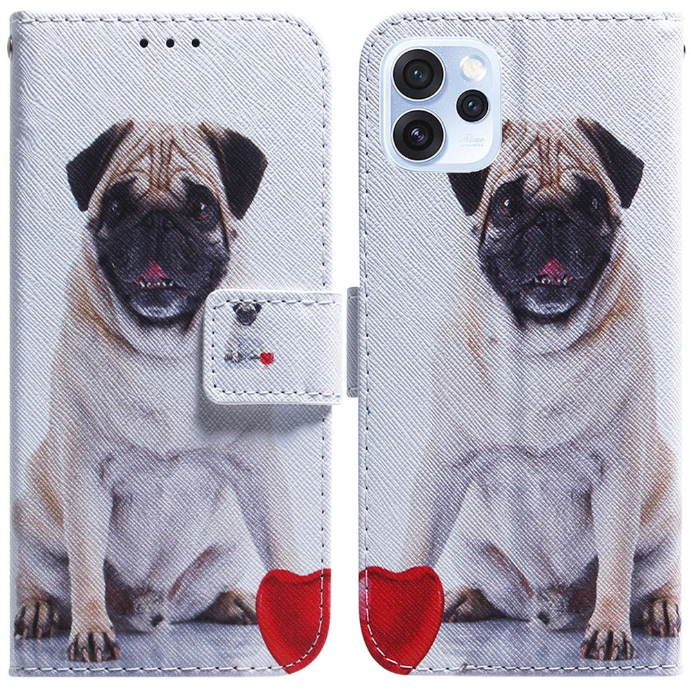 Wallet Case for Oppo Reno15 Pro Max 5G (Global)  /  Reno15 Pro 5G (China) Pattern Print Leather Phone Cover