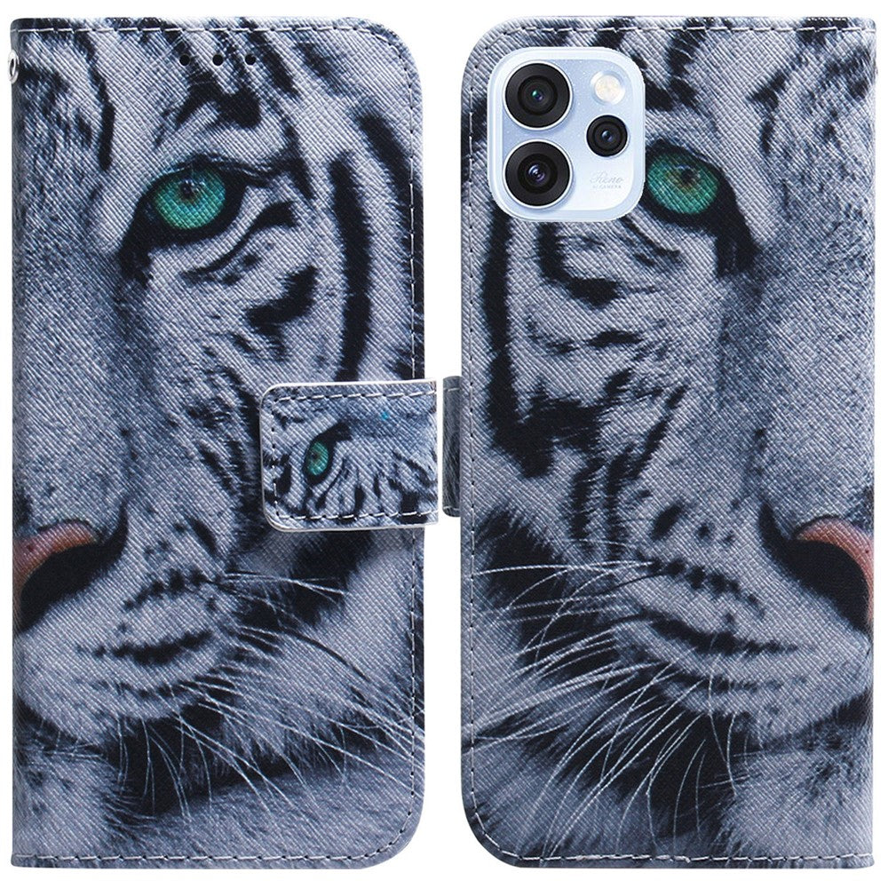 Wallet Case for Oppo Reno15 Pro Max 5G (Global)  /  Reno15 Pro 5G (China) Pattern Print Leather Phone Cover
