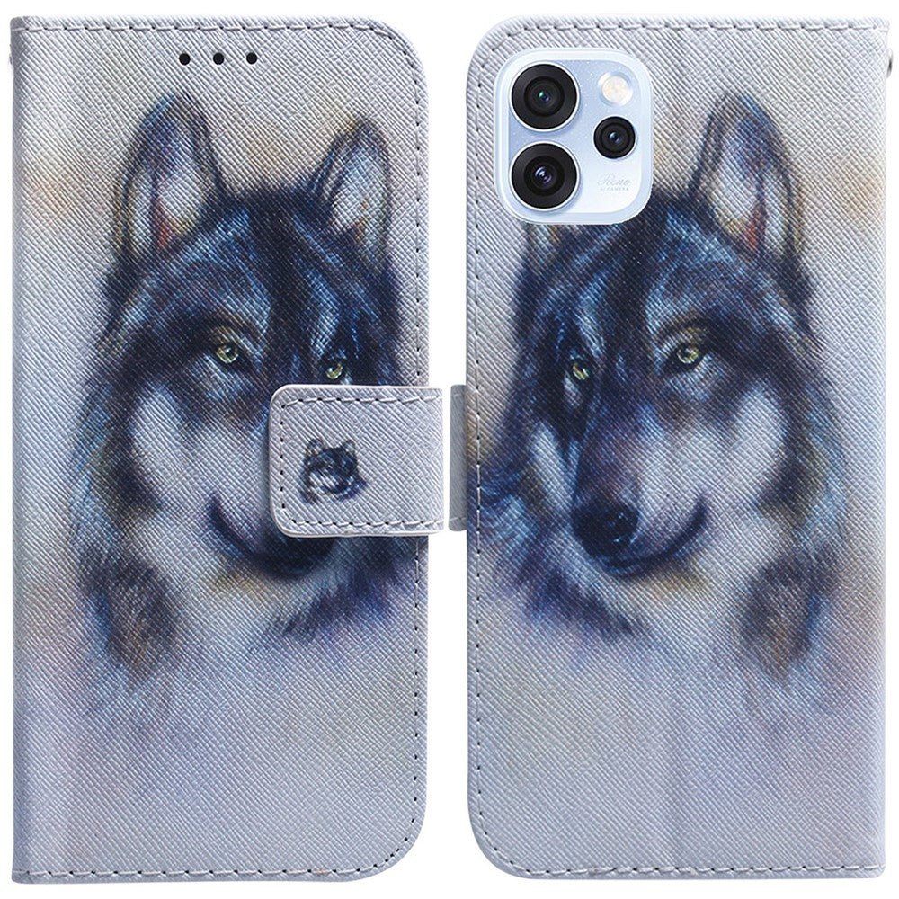 Wallet Case for Oppo Reno15 Pro Max 5G (Global)  /  Reno15 Pro 5G (China) Pattern Print Leather Phone Cover