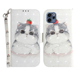 For Oppo Reno15 F 5G Case Pattern Printing Leather Wallet Phone Cover with Wrist Strap