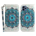 For Oppo Reno15 F 5G Case Pattern Printing Leather Wallet Phone Cover with Wrist Strap