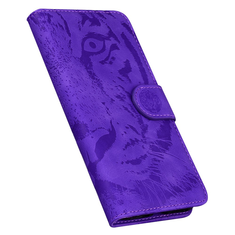 For Oppo Reno15 F 5G Case Tiger Imprint Leather Wallet Phone Cover