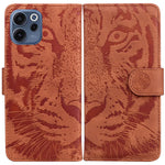 For Oppo Reno15 F 5G Case Tiger Imprint Leather Wallet Phone Cover