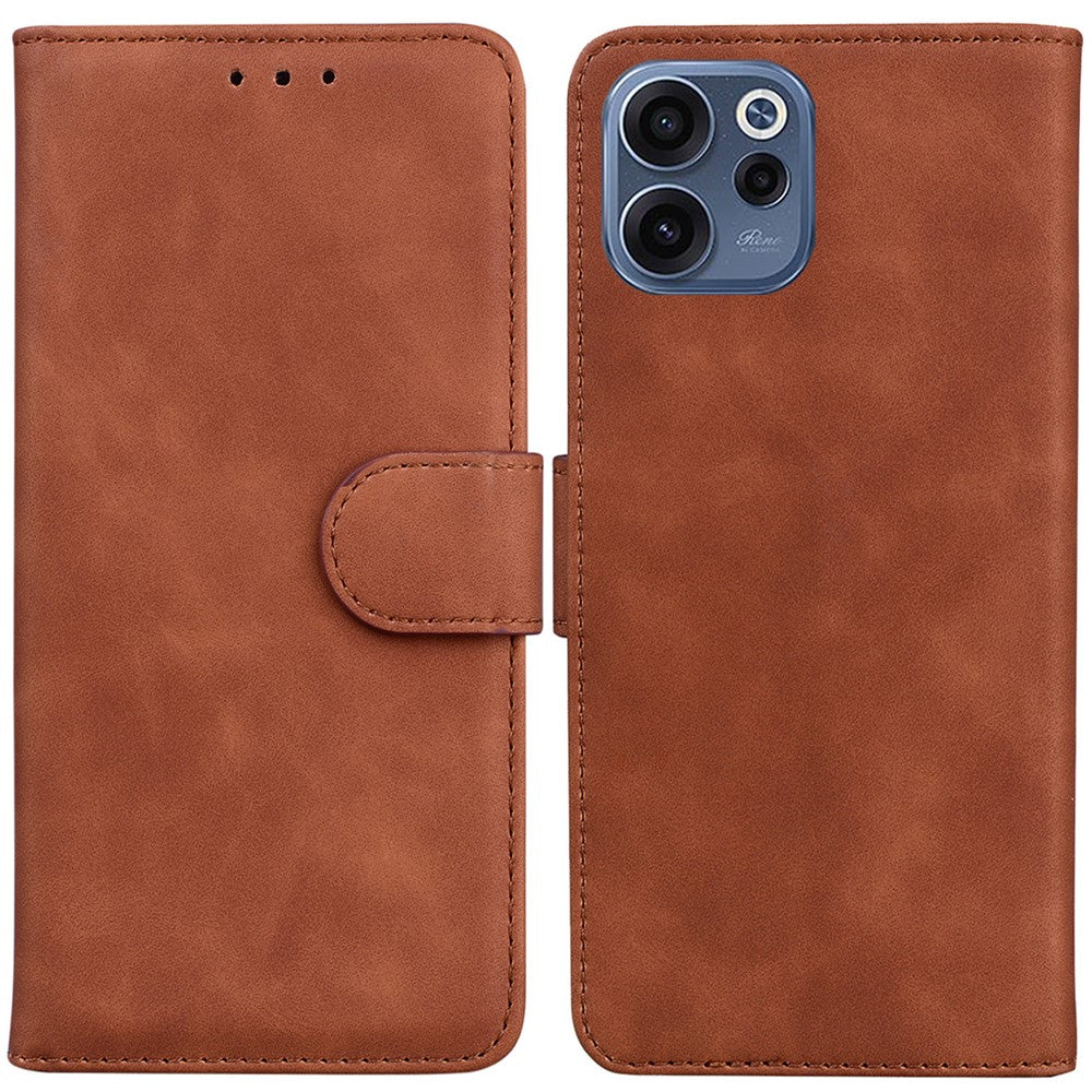 For Oppo Reno15 F 5G Case Solid Color Leather Wallet Phone Cover