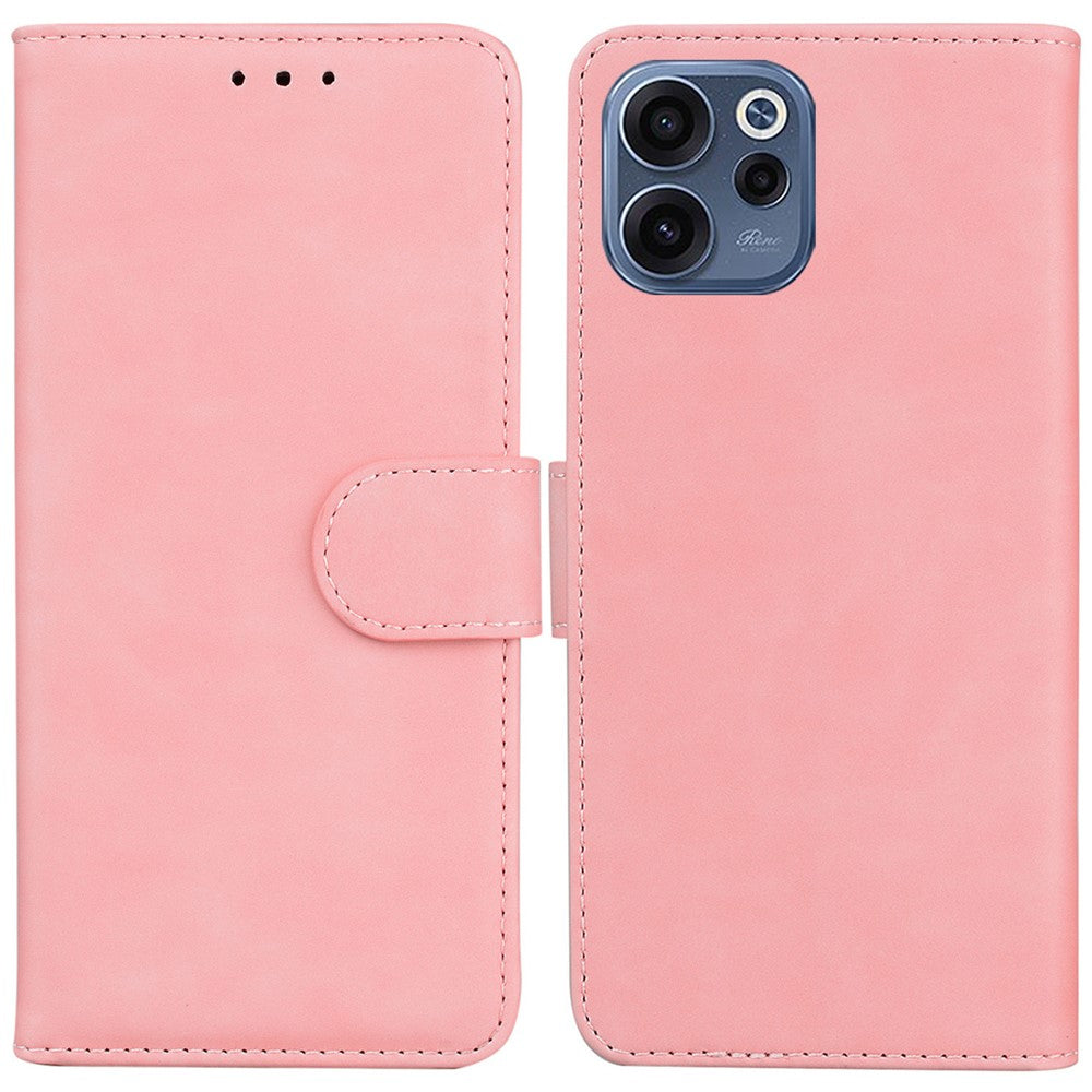 For Oppo Reno15 F 5G Case Solid Color Leather Wallet Phone Cover