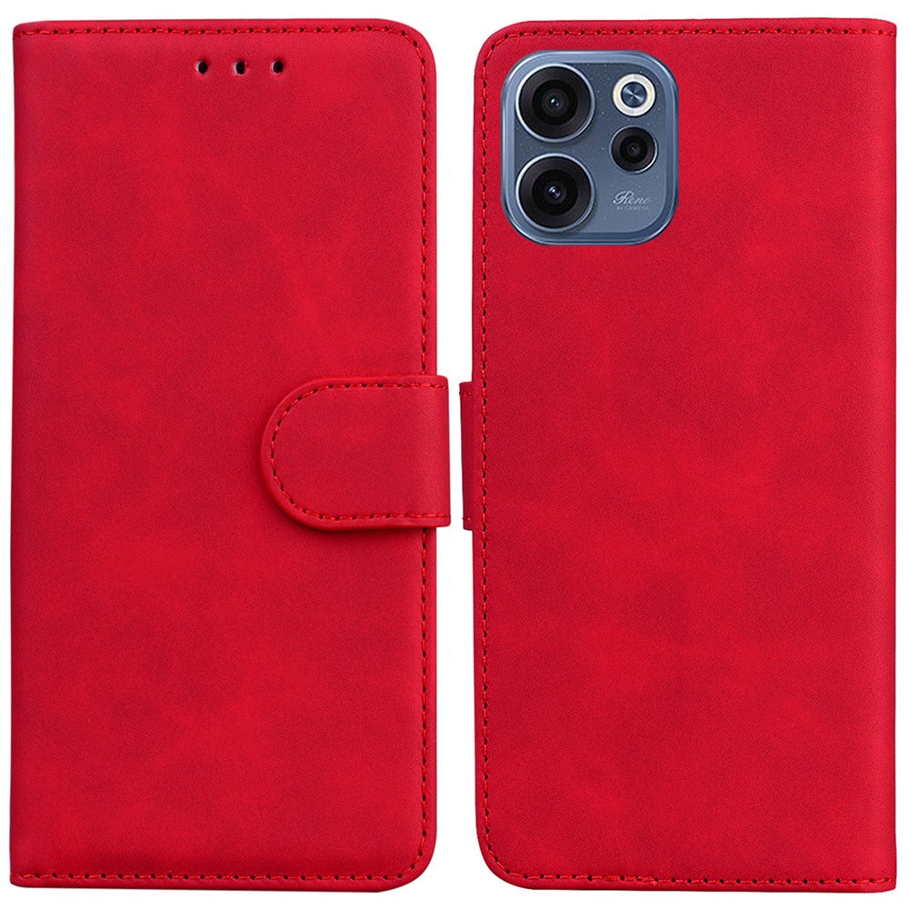 For Oppo Reno15 F 5G Case Solid Color Leather Wallet Phone Cover