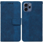For Oppo Reno15 F 5G Case Geometry Pattern Leather Wallet Phone Cover with Wrist Strap