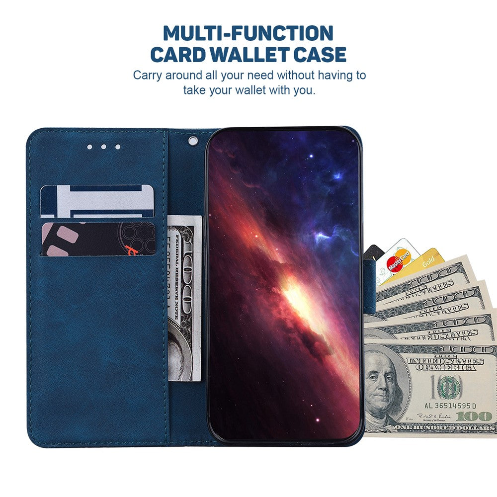 For Oppo Reno15 F 5G Case Geometry Pattern Leather Wallet Phone Cover with Wrist Strap