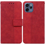 For Oppo Reno15 F 5G Case Geometry Pattern Leather Wallet Phone Cover with Wrist Strap