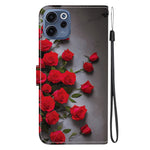 For Oppo Reno15 F 5G Leather Case Stand Wallet Pattern Printing Phone Cover with Wrist Strap