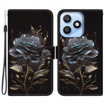 For Honor X8d 4G Wallet Phone Case Anti-Drop Pattern Printing Leather Flip Cover with Strap