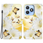 For Honor X8d 4G Wallet Phone Case Anti-Drop Pattern Printing Leather Flip Cover with Strap