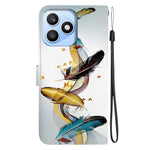 For Honor X8d 4G Case Pattern Printing Leather Flip Wallet Phone Cover with Lanyard