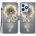 For Honor X8d 4G Case Pattern Printing Leather Flip Wallet Phone Cover with Lanyard