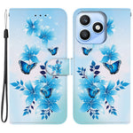 For Honor X8d 4G Case Pattern Printing Leather Flip Wallet Phone Cover with Lanyard
