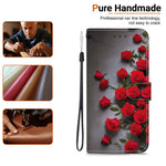 For Honor X8d 4G Leather Case Stand Wallet Pattern Printing Phone Cover with Wrist Strap