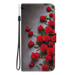 For Honor X8d 4G Leather Case Stand Wallet Pattern Printing Phone Cover with Wrist Strap