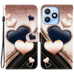 For Honor X8d 4G Leather Case Stand Wallet Pattern Printing Phone Cover with Wrist Strap