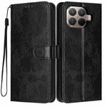 Xiaomi 15T Pro-pungcover i trykt blomstret PU-læder, stående flip-mobilcover med håndledsrem