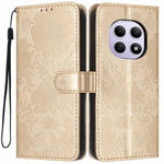 Wallet Case for Xiaomi Redmi Note 15 4G (Global)  /  Note 15 5G (Global) Imprint Floral PU Leather Stand Flip Phone Cover with Wrist Strap