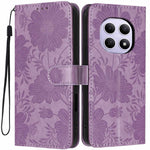 Wallet Case for Xiaomi Redmi Note 15 4G (Global)  /  Note 15 5G (Global) Imprint Floral PU Leather Stand Flip Phone Cover with Wrist Strap