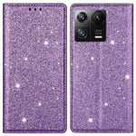 For Xiaomi 13 Pro 5G Glitter Sequins PU Leather Phone Case Card Holder Shockproof Stand Phone Cover
