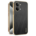 KADEM For Xiaomi Redmi Turbo 5 Max 5G Case Electroplating Silk Texture PU + TPU Phone Back Cover