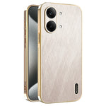 KADEM For Xiaomi Redmi Turbo 5 Max 5G Case Electroplating Silk Texture PU + TPU Phone Back Cover